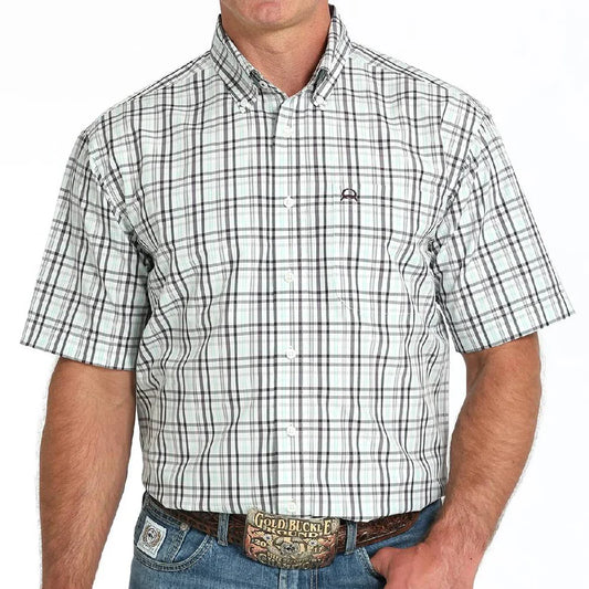 Shirts Men’s Cinch S.S Arena Flex Plaid MTW1704160