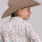 Shirts Kids Girls Rope Long Sleeve Checkers Stripe 03-080-0590-5060