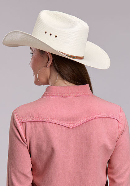 Shirts Women’s Long Sleeve Pink Denim Shirt 03-050-0592-5062