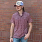 Shirts Men’s Polo Red Dirt Maroon Floral RDPSSMF