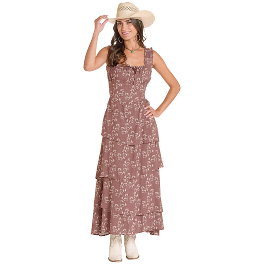 Dresses Women’s Rock&Roll Tiered Horse Print BWDOR08817