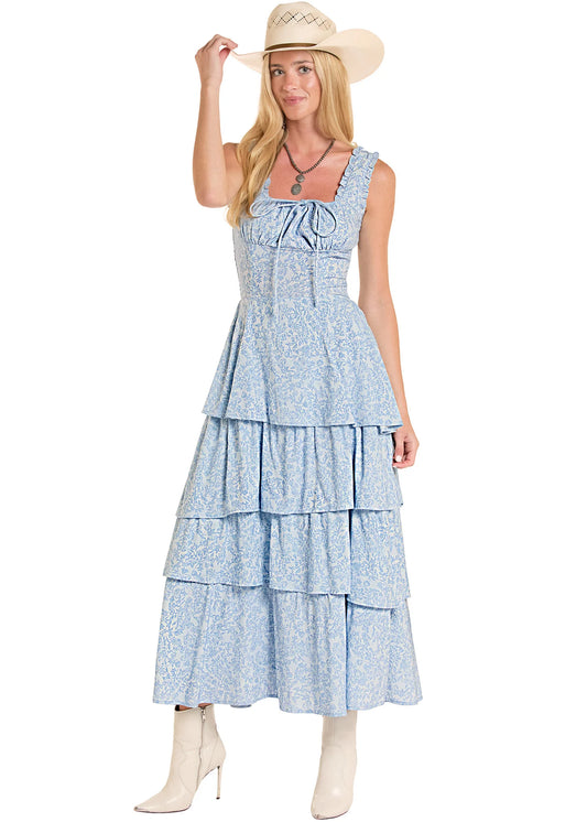 Dresses Women’s Rock&Roll Tiered Flower Print Dress BWD0R08785