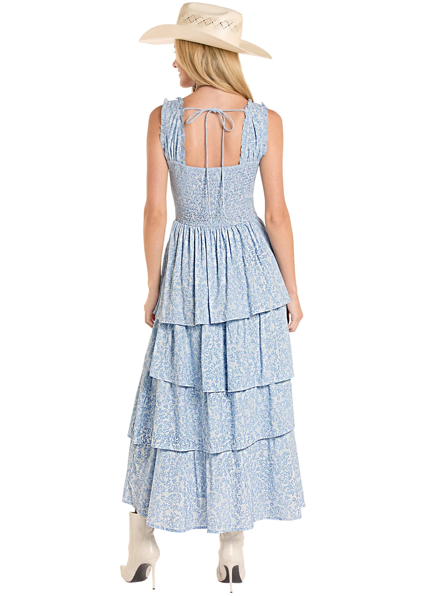 Dresses Women’s Rock&Roll Tiered Flower Print Dress BWD0R08785