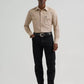 Shirts Men’s Wrangler Chambray Tan Long Sleeve 112381688