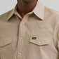 Shirts Men’s Wrangler Chambray Tan Long Sleeve 112381688