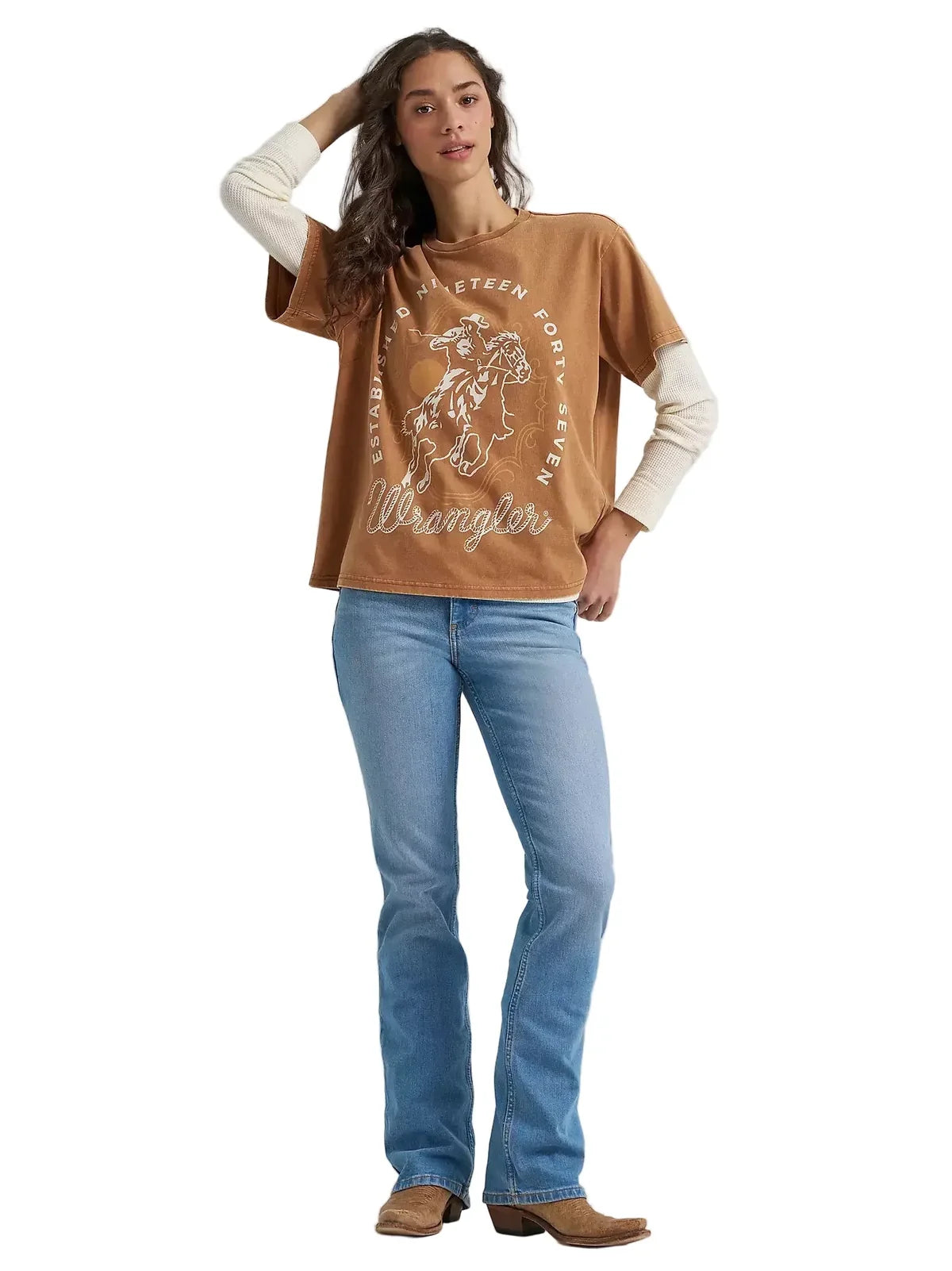 Shirts Women’s Wrangler S.S TEE 112379649
