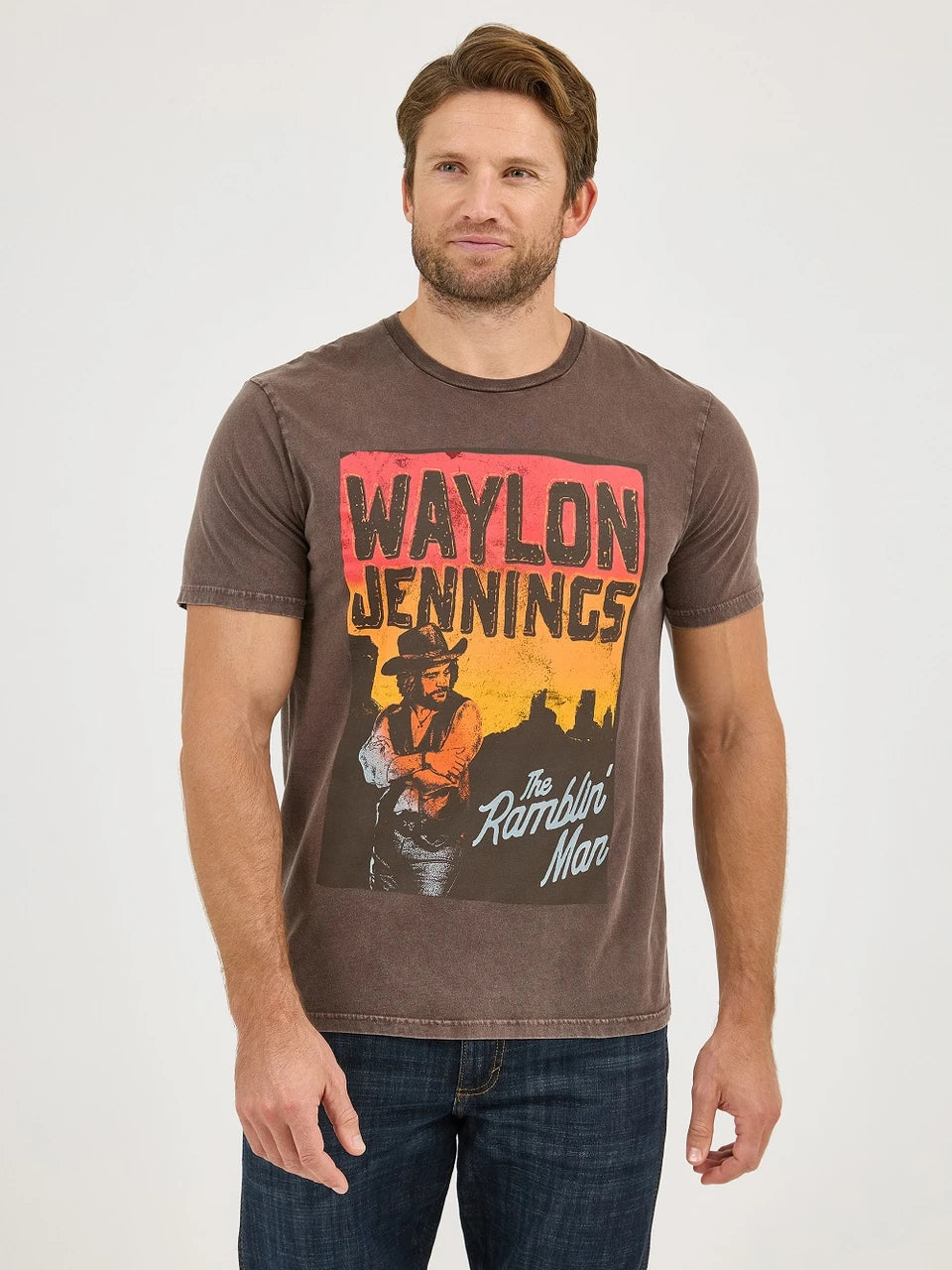 Shirts Short Sleeve Tee Waylon Jennings Graphic 112361068