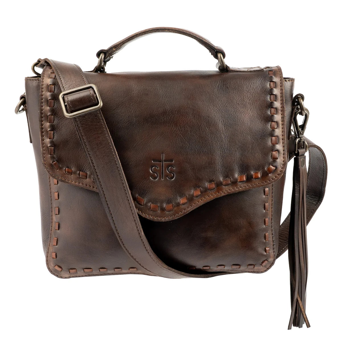 Purses STS STS34017 Bandera Chocolate Dakota Crossbody
