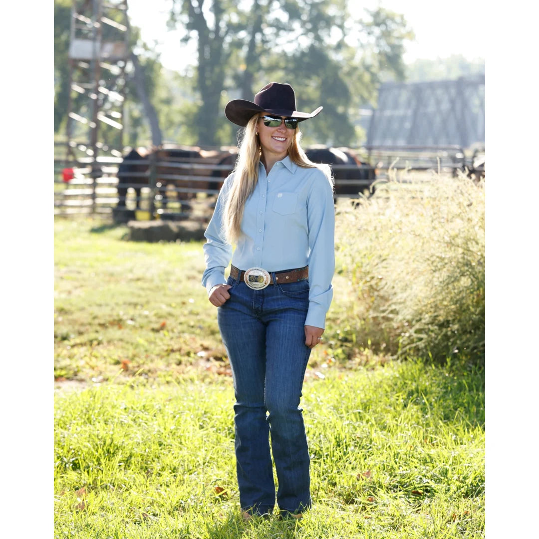 Shirts Women’s Long Sleeve Light Blue Arena Flex MSW9164278