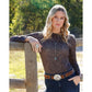 Shirts Women’s Cruel Stretch Undershirt Mesh Top Tooled Print CTK753002
