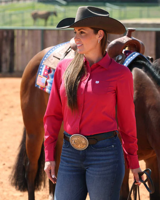 Shirts Women’s Long Sleeve Pink Arena Flex MSW9164269