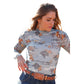 Shirts Women’s Cruel Mesh Top Western print CTK7485005