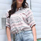 Shirts Women’s Short Sleeve Stripe Button CTW7477002