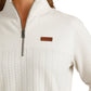 Outerwear Cinch Women’s 1/4 Zip Cream Quilted MAK9936001