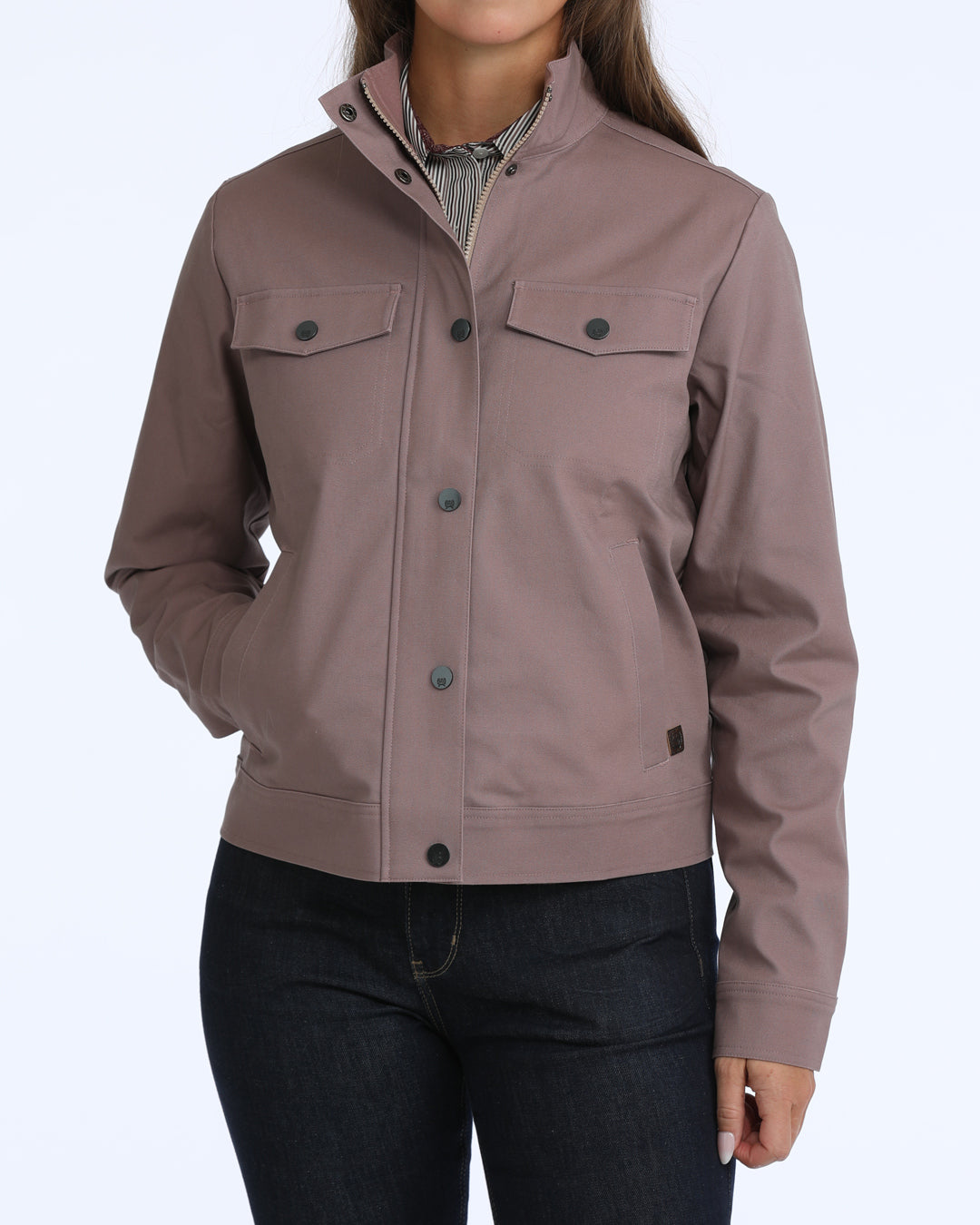 Outerwear Women’s Long Sleeve Chore Jacket Lilac MAJ9926002
