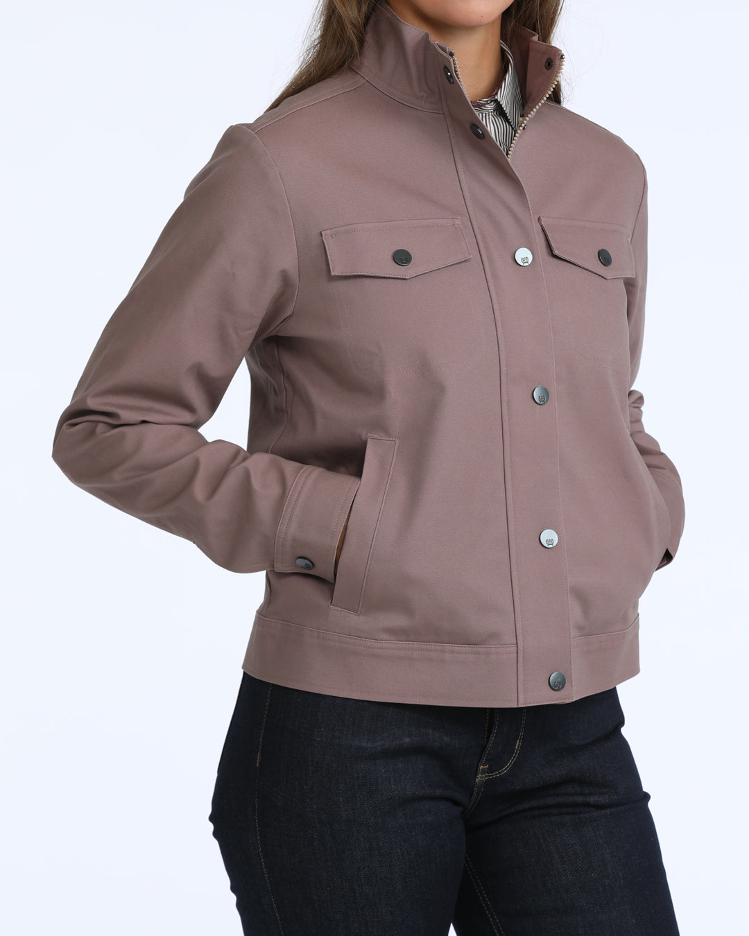 Outerwear Women’s Long Sleeve Chore Jacket Lilac MAJ9926002