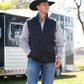 Outerwear Men’s Cinch Sweater Vest  Zip Pullover Charcoal MWV1225007