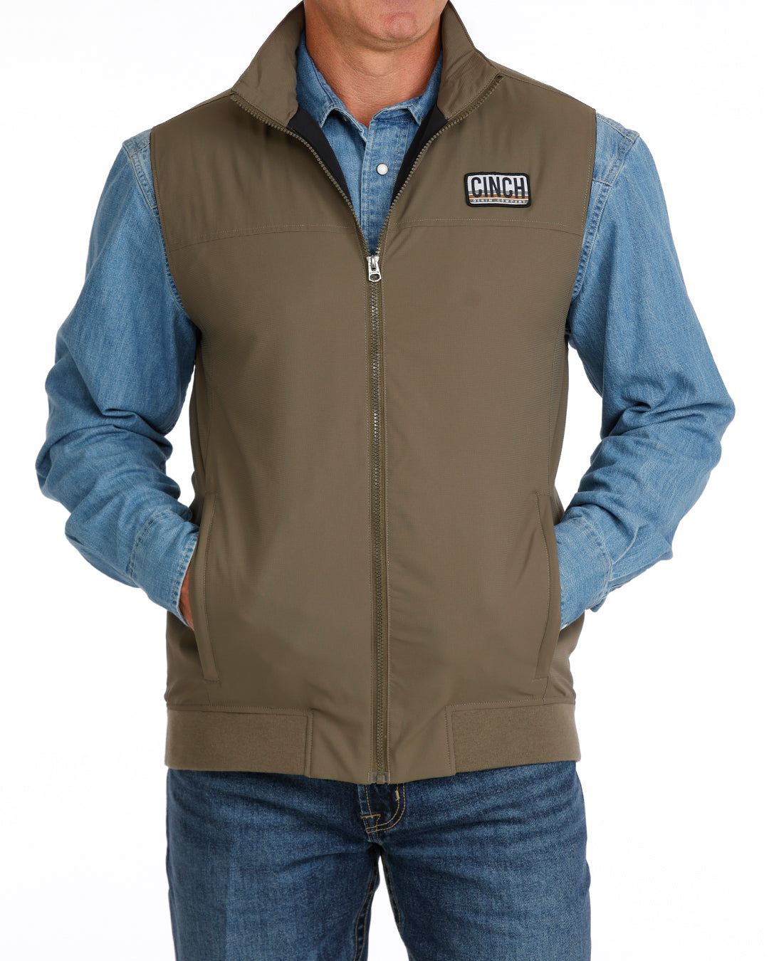 Outerwear Men’s Cinch Lightweight Vest Green MWV1955002