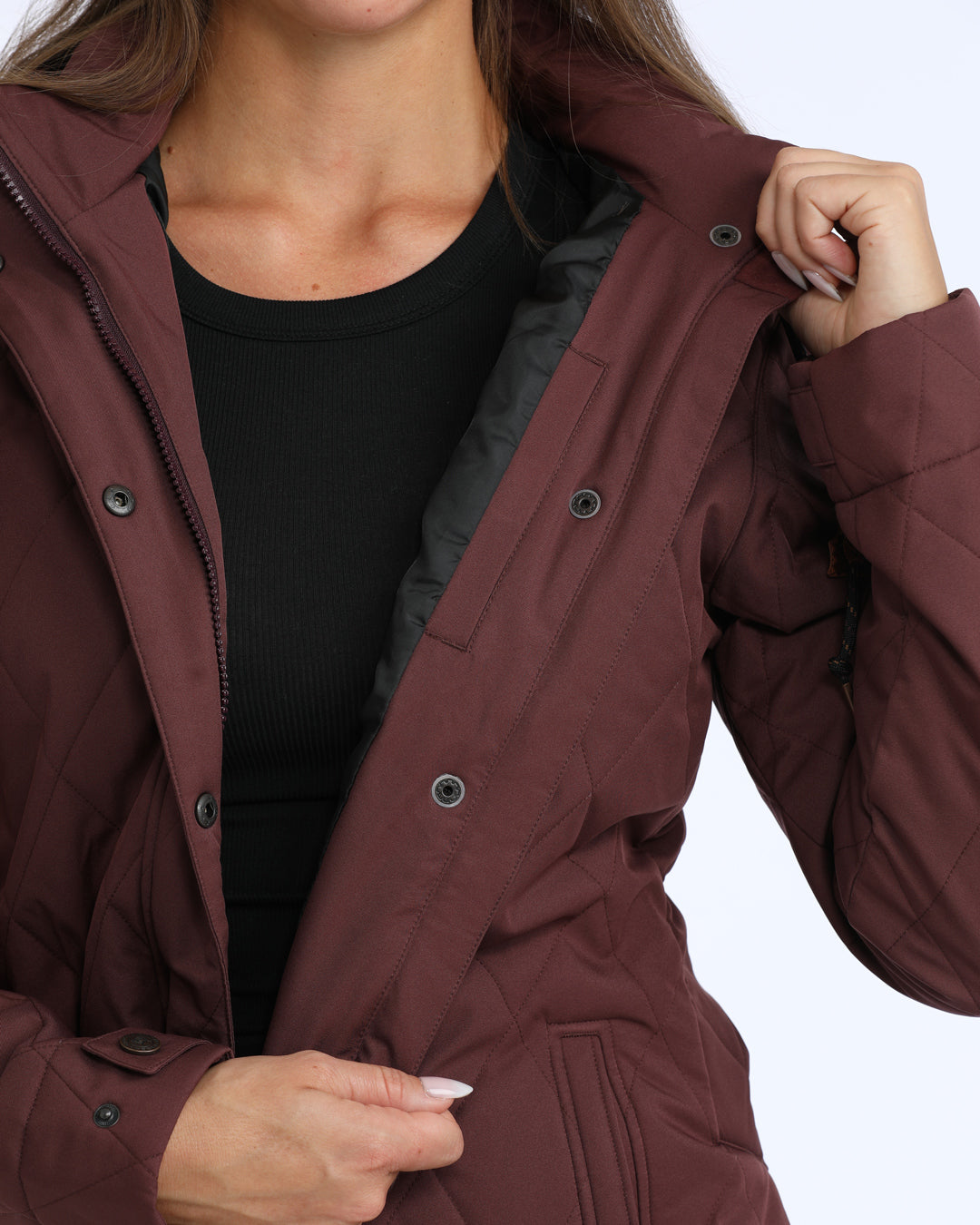 Outerwear Women’s Cinch Barn Coat Purple MAJ9903003