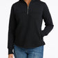 Outerwear Women’s 1/4 Zip Pullover Black MAK9936002