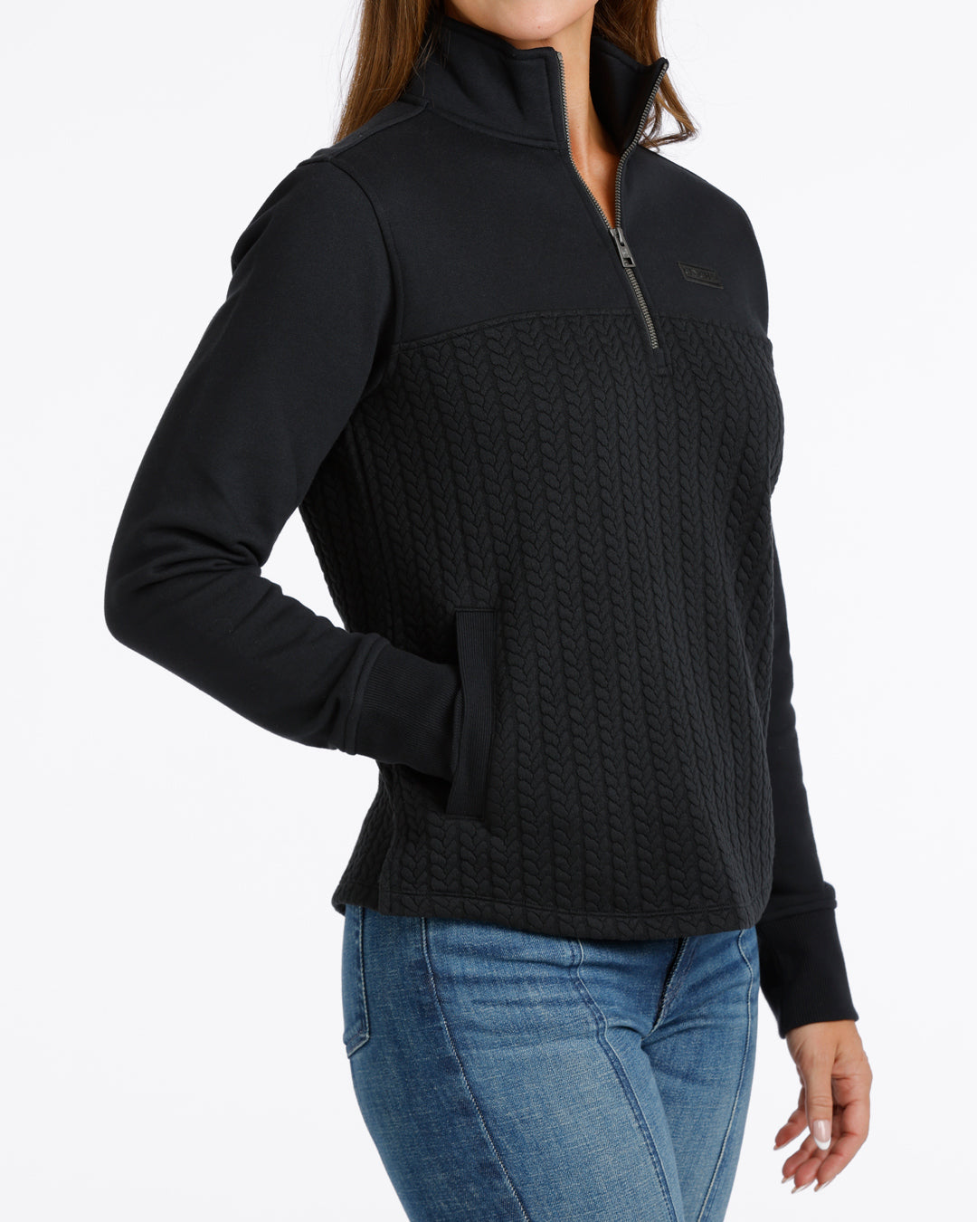 Outerwear Women’s 1/4 Zip Pullover Black MAK9936002