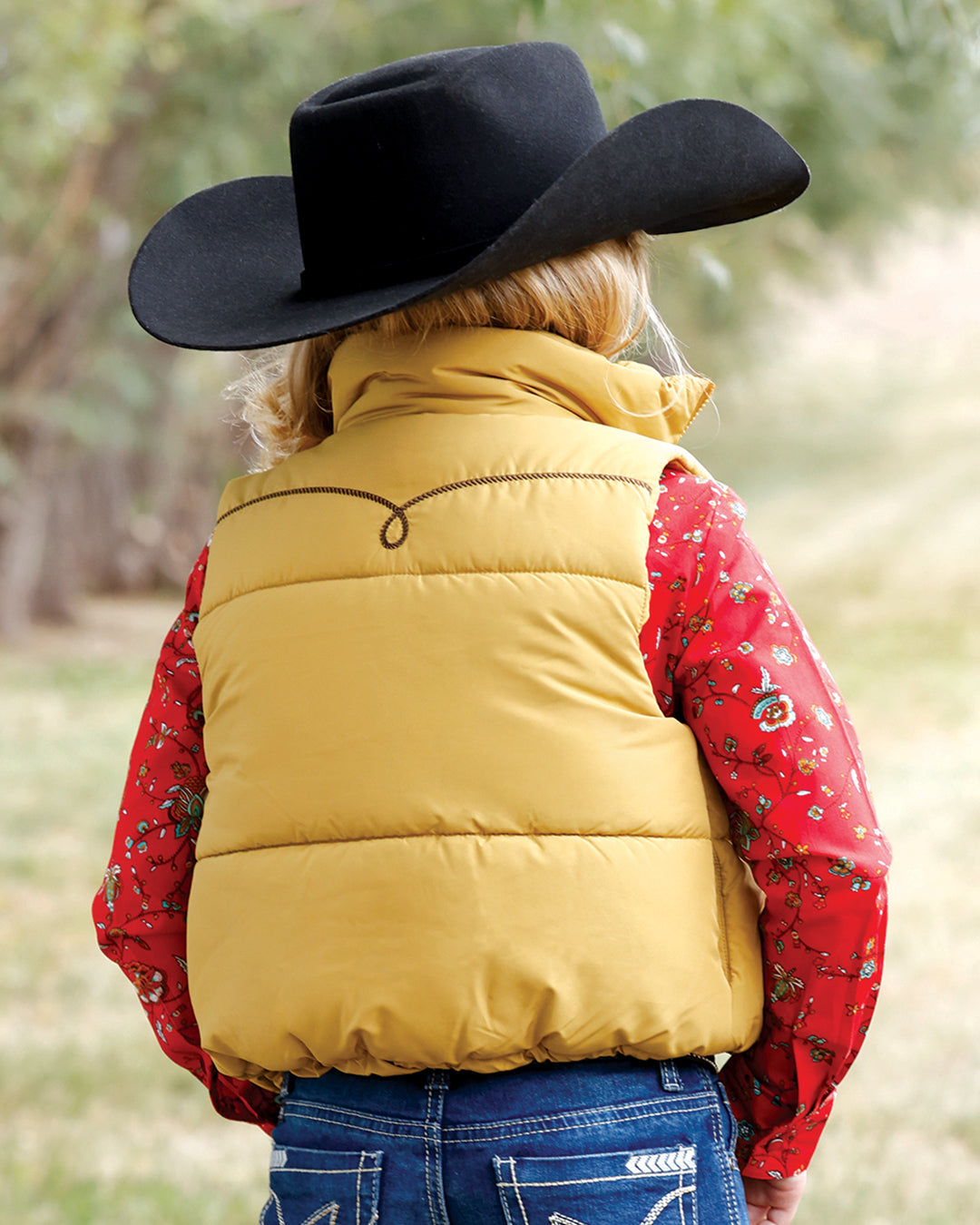 Outerwear Girls Cruel Puffer Vest Gold CWV8018001
