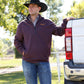 Outerwear Men’s Cinch 1/2 Zip Pullover Purple MWK1913006