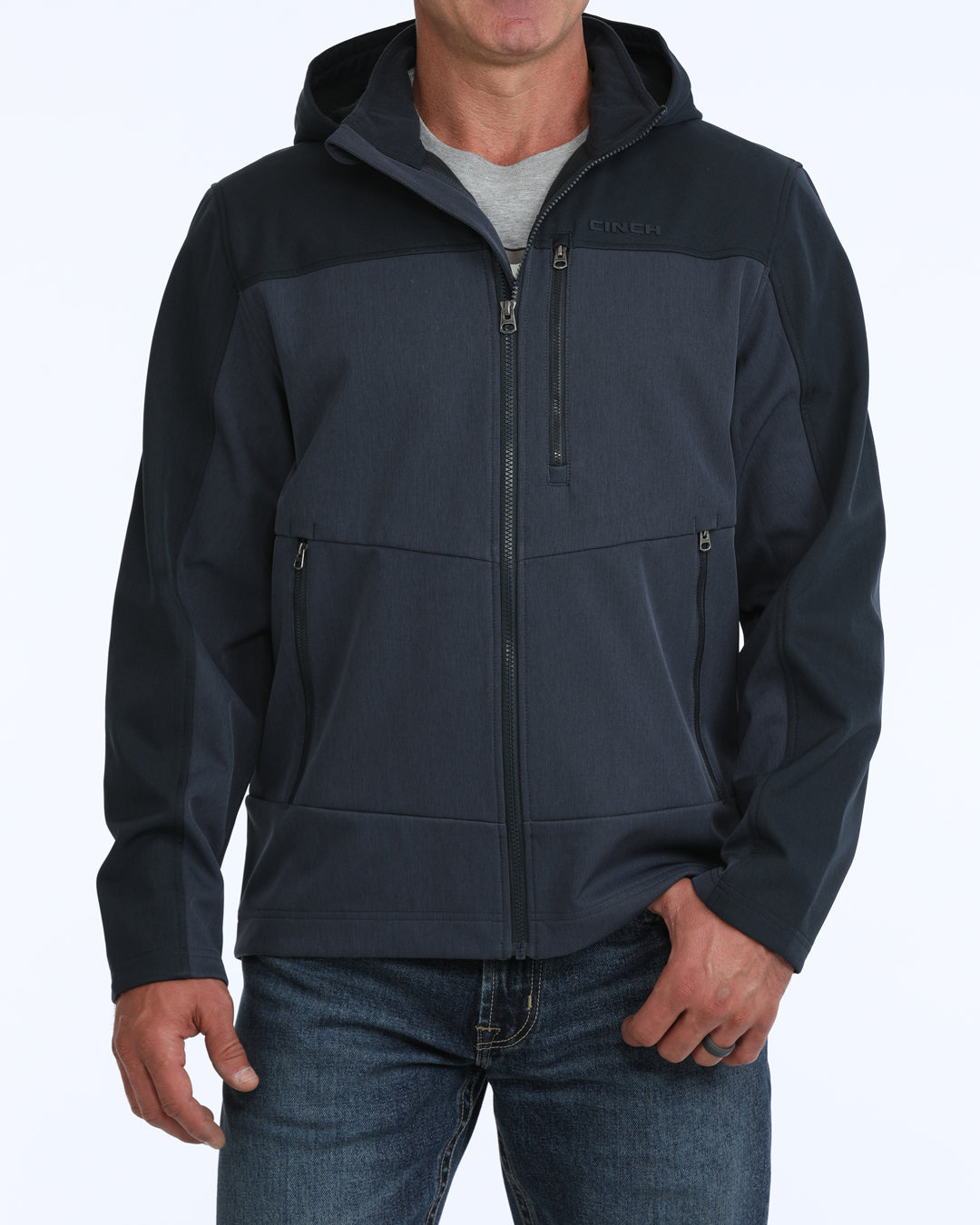 Outerwear Men’s Cinch Bonded Hoodie Navy MWJ1593007