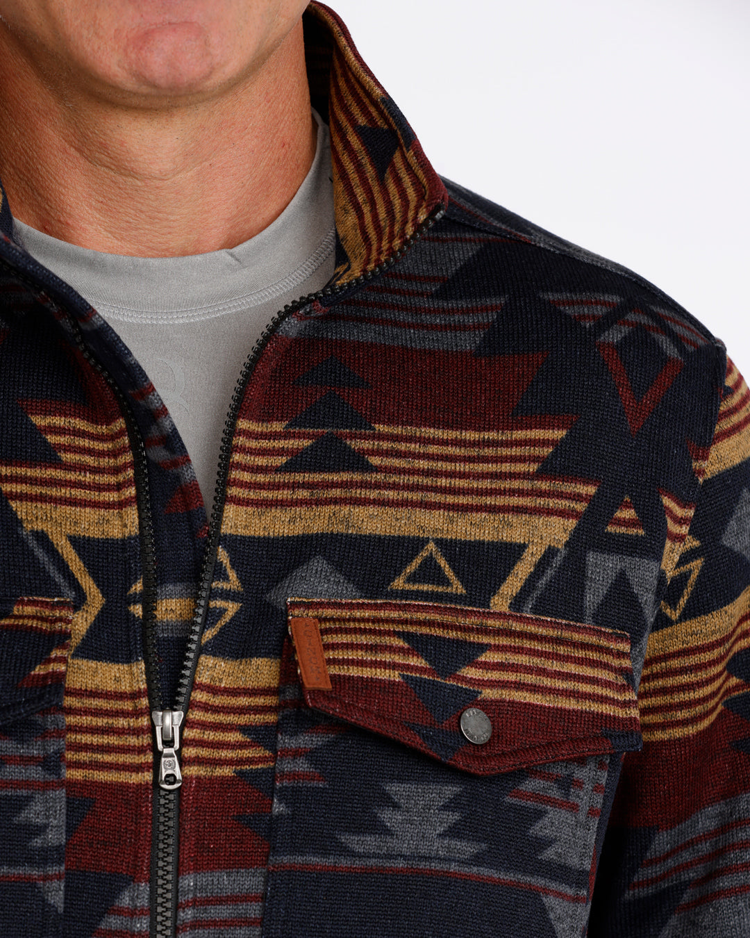 Outerwear Men’s Cinch Sweater Knit Shirt Jacket MWJ1907005