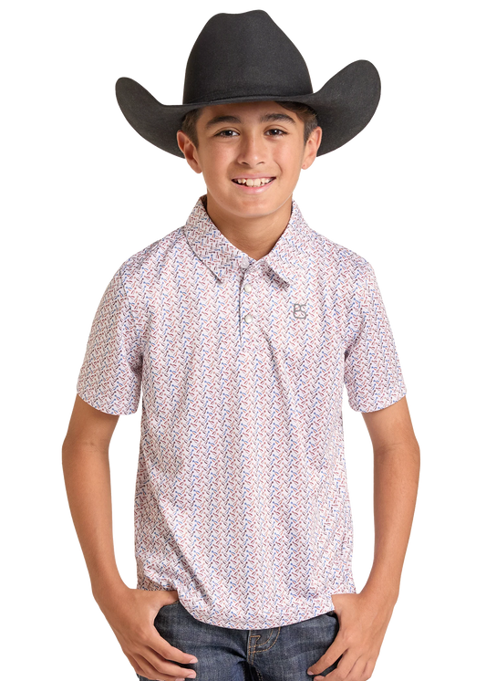 Shirts Boys Panhandel  Polo Spur Print TB51T09513