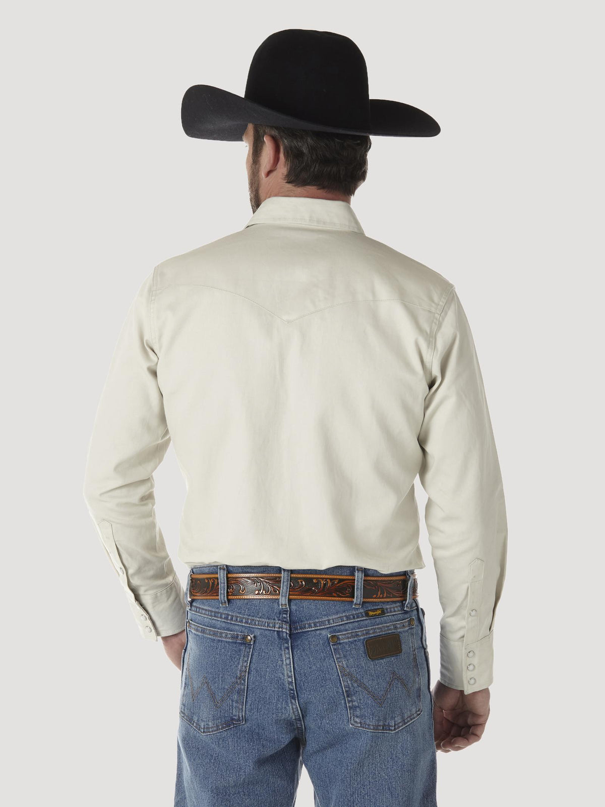 Shirts Men’s Wrangler Work Shirt Stone MS71319