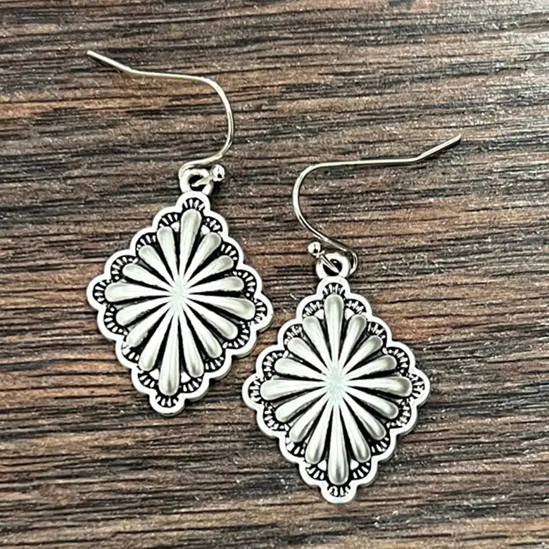 Jewelry Women’s Brass Concho Earrings 724972