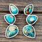 726613 Big 1.4” Western Gemstone Stud Earrings