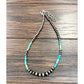 739702 18’’ Western Rectangular Gemstone Necklace