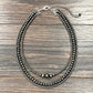 739457 18” Polish Western Bead 3-Strand Necklace
