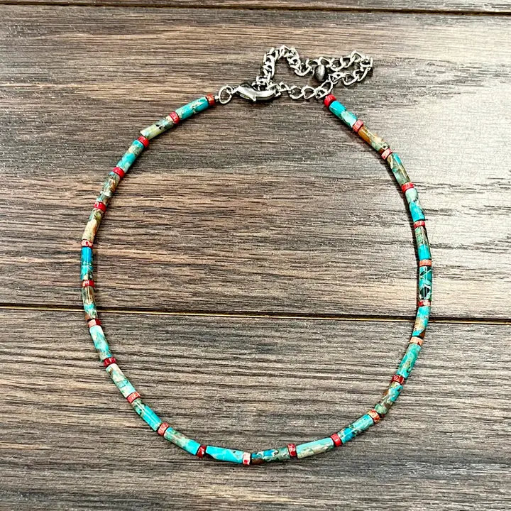 739312 15’’ Western Gemstone Necklace