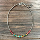 739595 16’’ Silver Western Gemstone Necklace