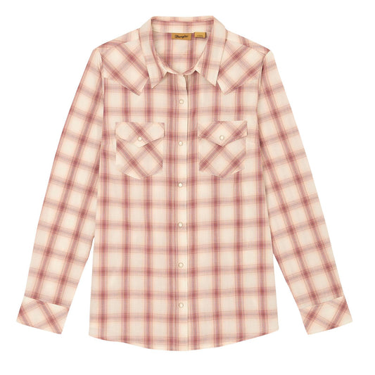 Shirts Women’s Wrangler Long Sleeve Pearl Snap Assorted 10LW001RA LW001RAREG3