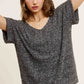 MCS3580-Soft Lightweight Loose Fit Textured Pullover Sweater