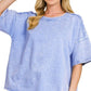 French Terry Acid Washed Tee Shirts 5314A