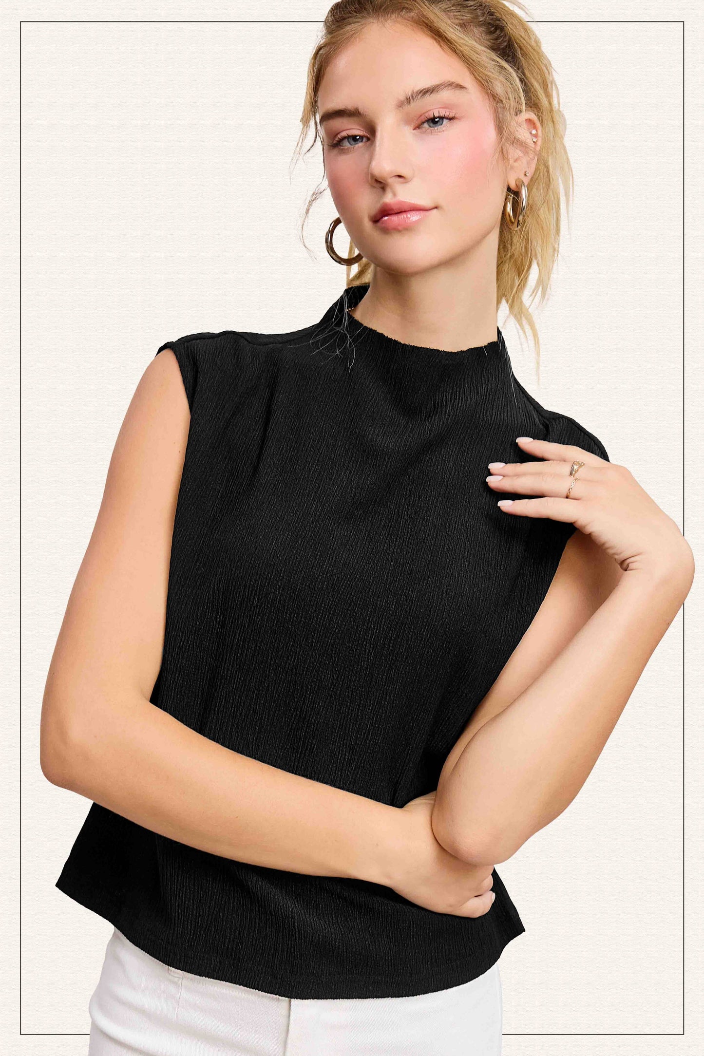 Crinkle Layer Top HCT7705