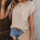 Women’s Shirts Short Sleeve Knit Tee RCJY00299