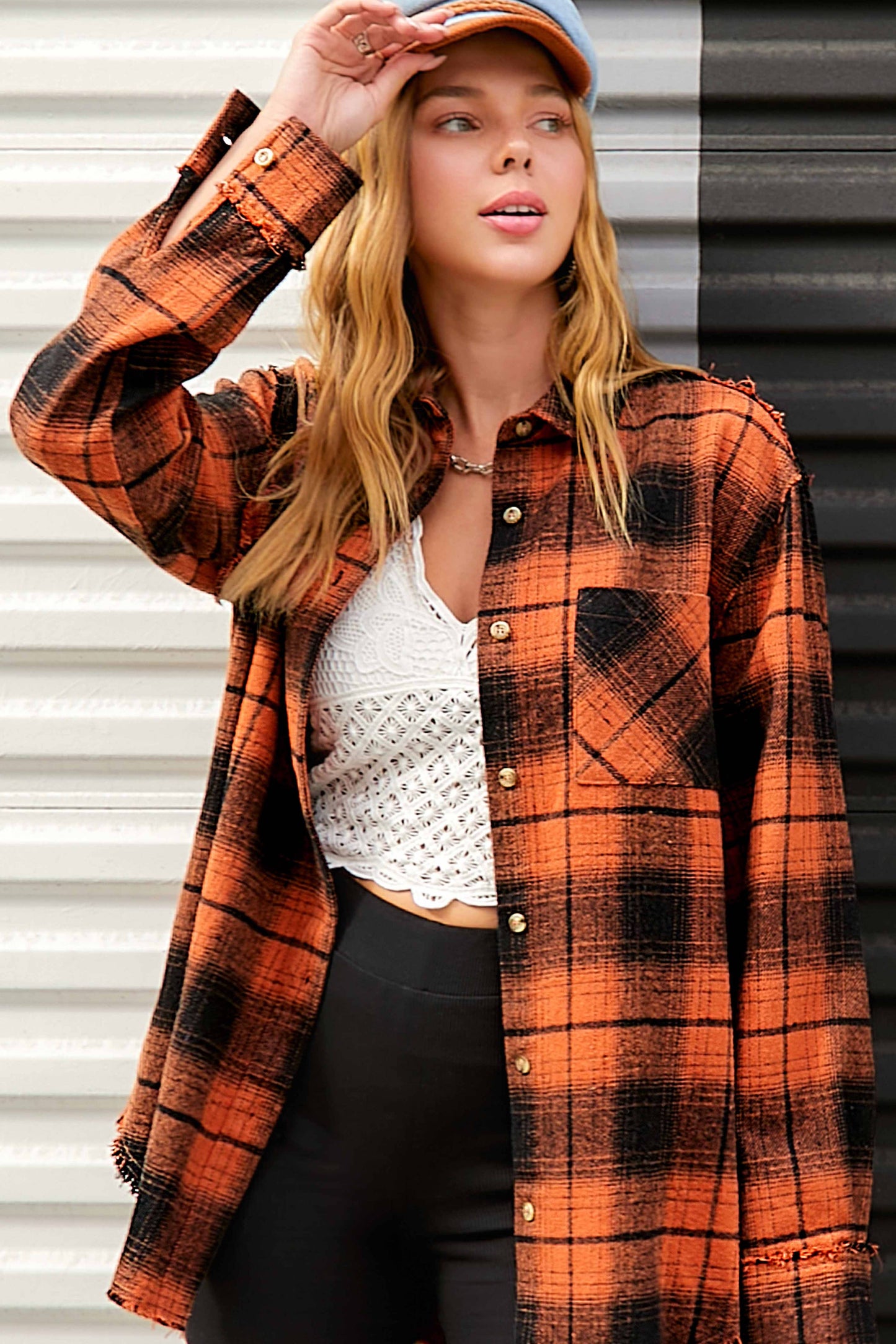 Outerwear Women’s Mineral Washed Button Down SRT1370