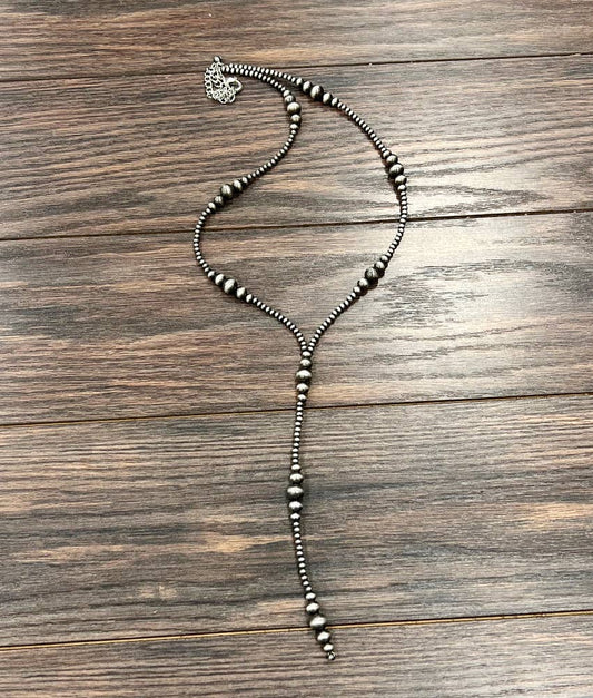 739367, Handmade 31" Clustered Navajo Bead Tassel Necklace’’’