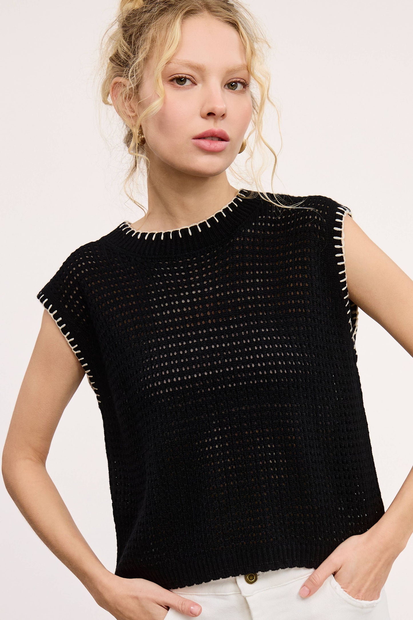 Sweater Vest MDS3597 Outerwear women’s