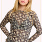JCT7701-Floral Layer Top