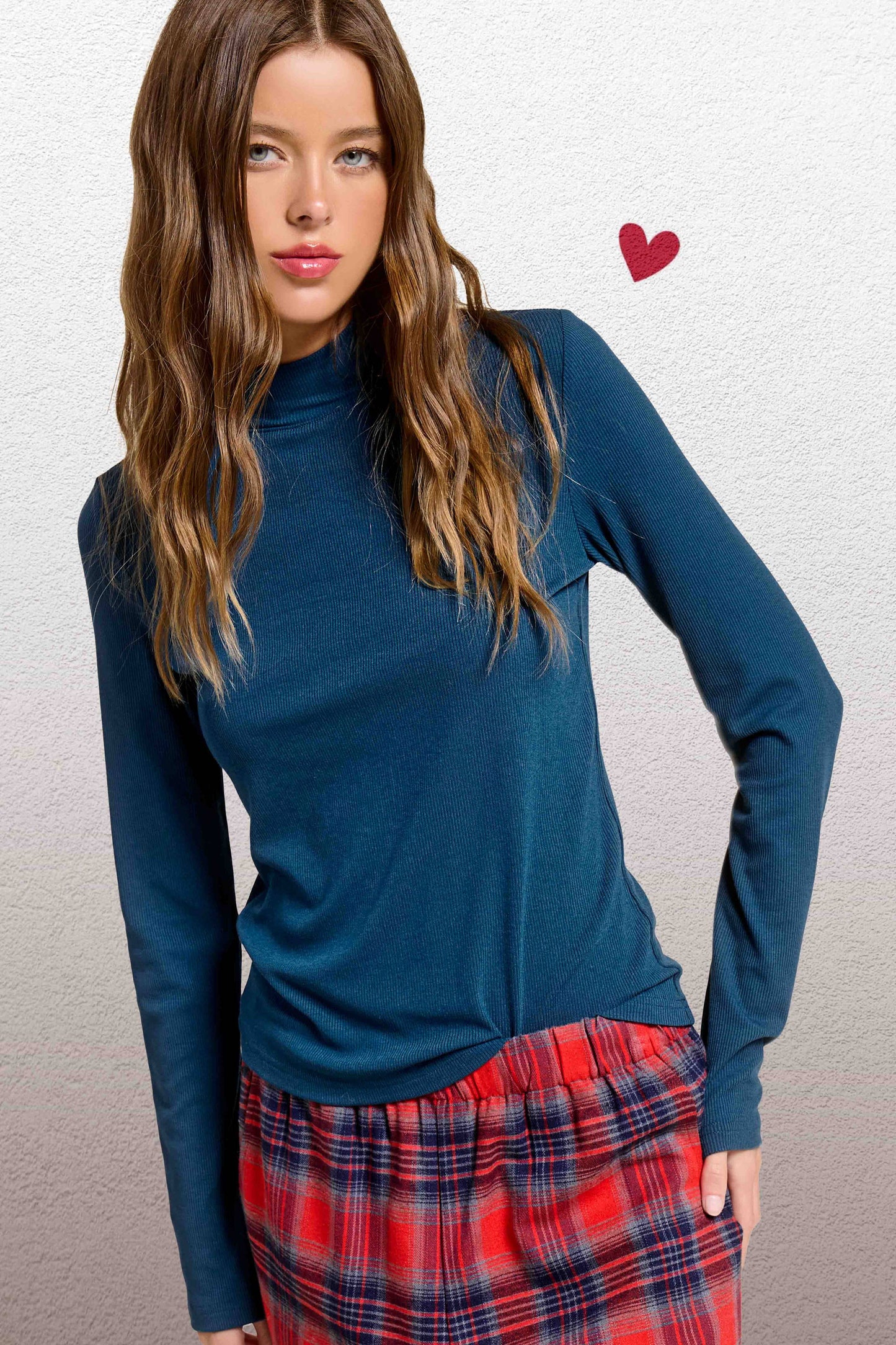 Ribbed Turtleneck MCT7699