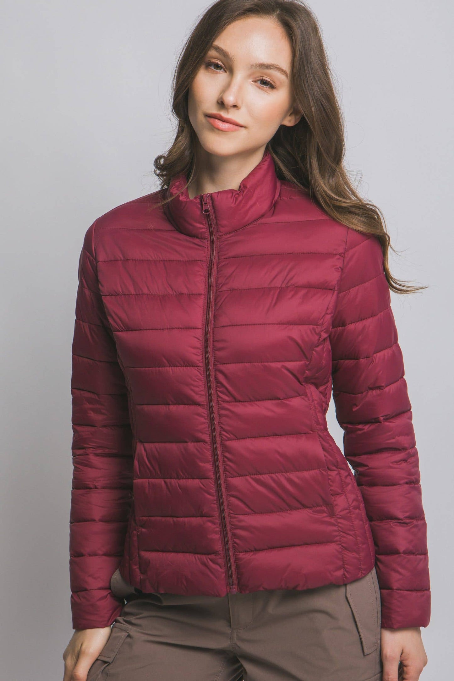 Outerwear Women’s Ultra Lightweight Padded Thermal Zip Up Jacket J8012