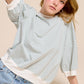 Shits Women’s Loose Fit Striped Short Sleeve Crew Neckline Top MCT7688