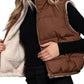 Reversible Fur Padding Vest J14045